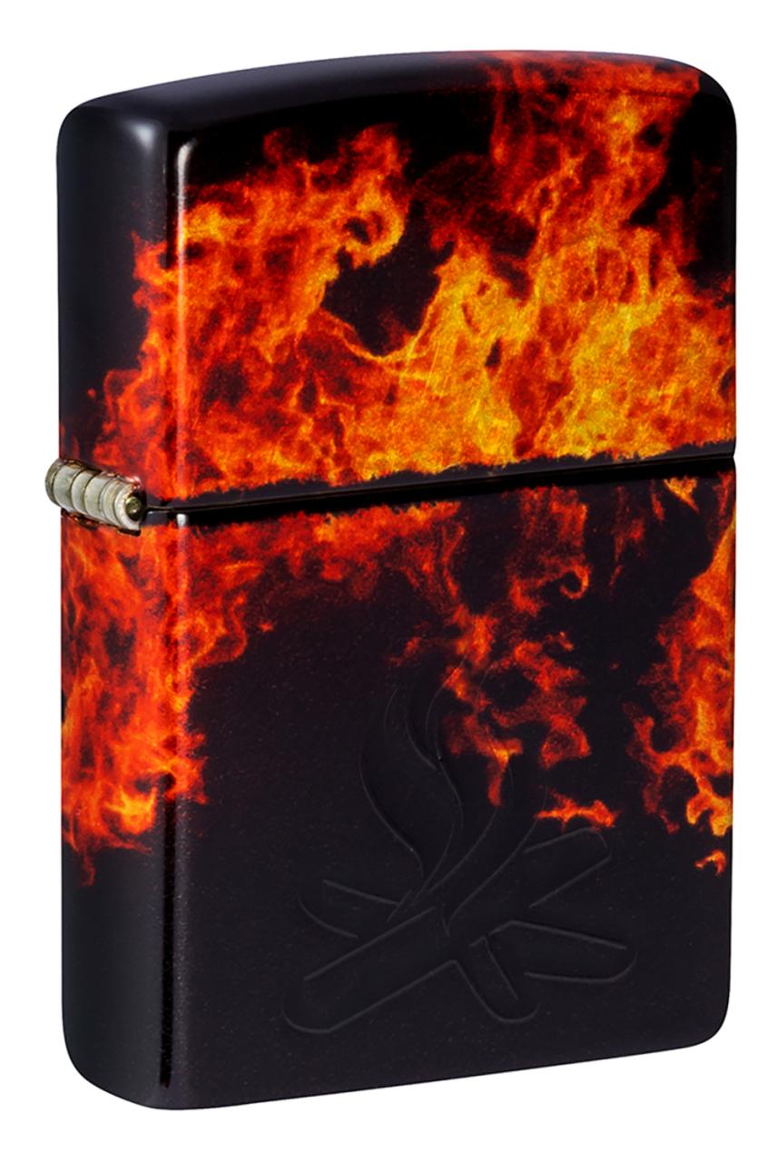 Зажигалка ZIPPO Fusion Inferno Design с покрытием 540 Tumbled Brass ,46389