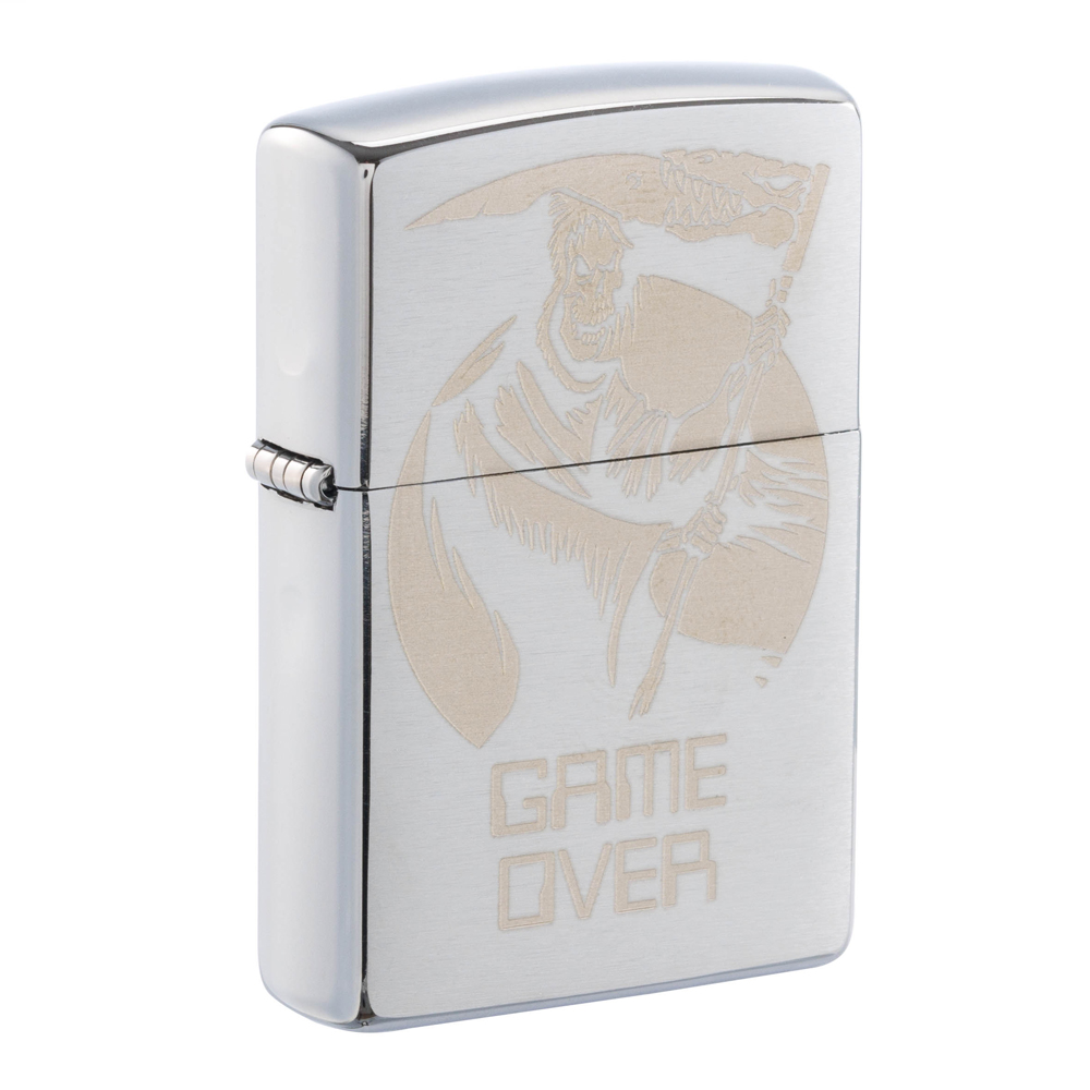 Зажигалка ZIPPO с покрытием Brushed Chrome ,29696