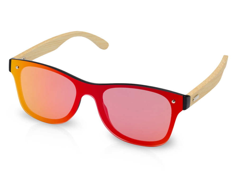 Солнцезащитные очки Tan с бамбуковыми дужками - Серебристый