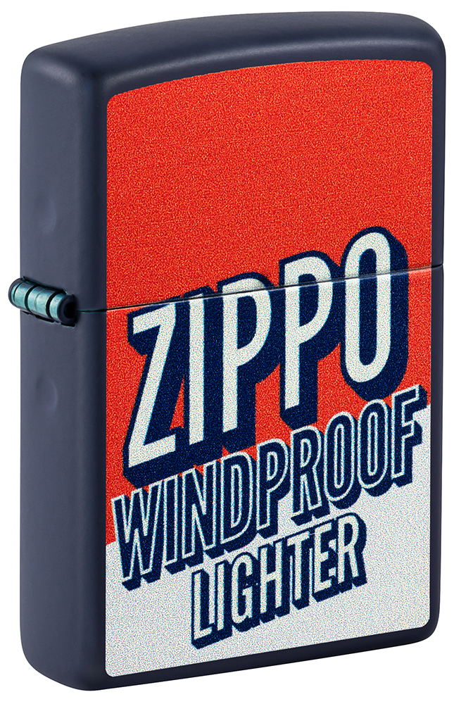 Зажигалка ZIPPO Color Block Design с покрытием Navy Matte ,46486