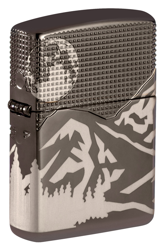 Зажигалка ZIPPO Armor™ с покрытием High Polish Black Ice® ,49299