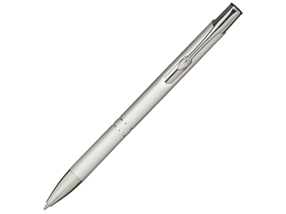 Алюминиевая шариковая кнопочная ручка Moneta, черные чернила, фуксия