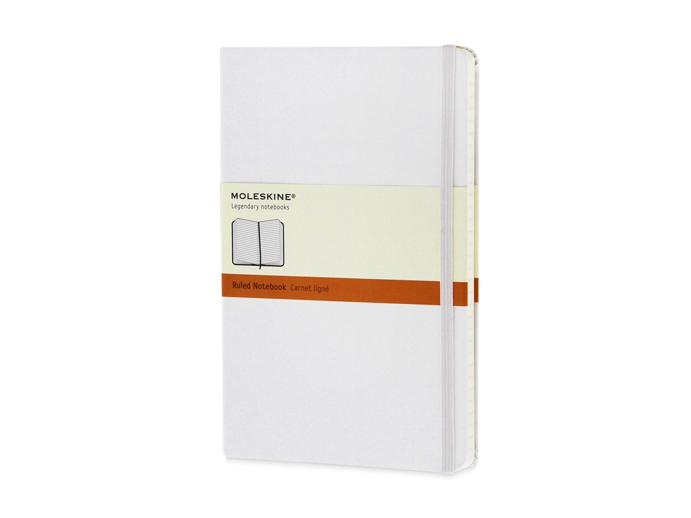 Записная книжка Moleskine Classic (в линейку) в твердой обложке, Large (13х21см), серый