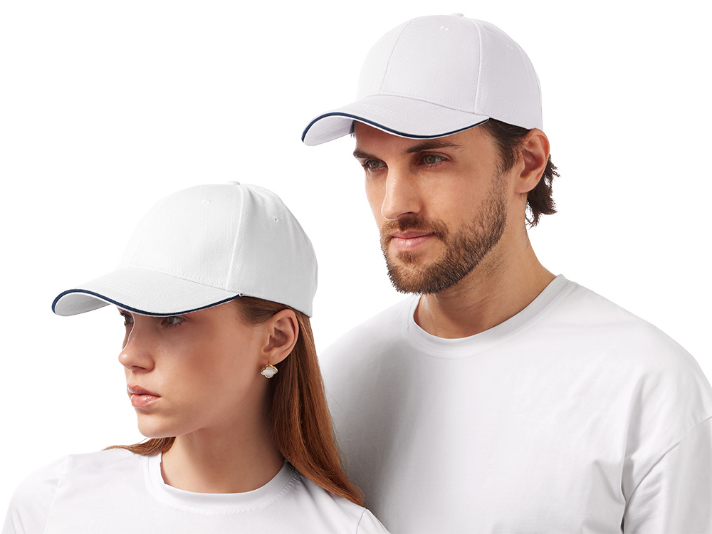 Бейсболка Cancun, песочный/белый