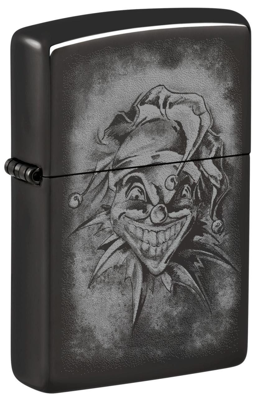 Зажигалка ZIPPO Clown с покрытием High Polish Black ,48914