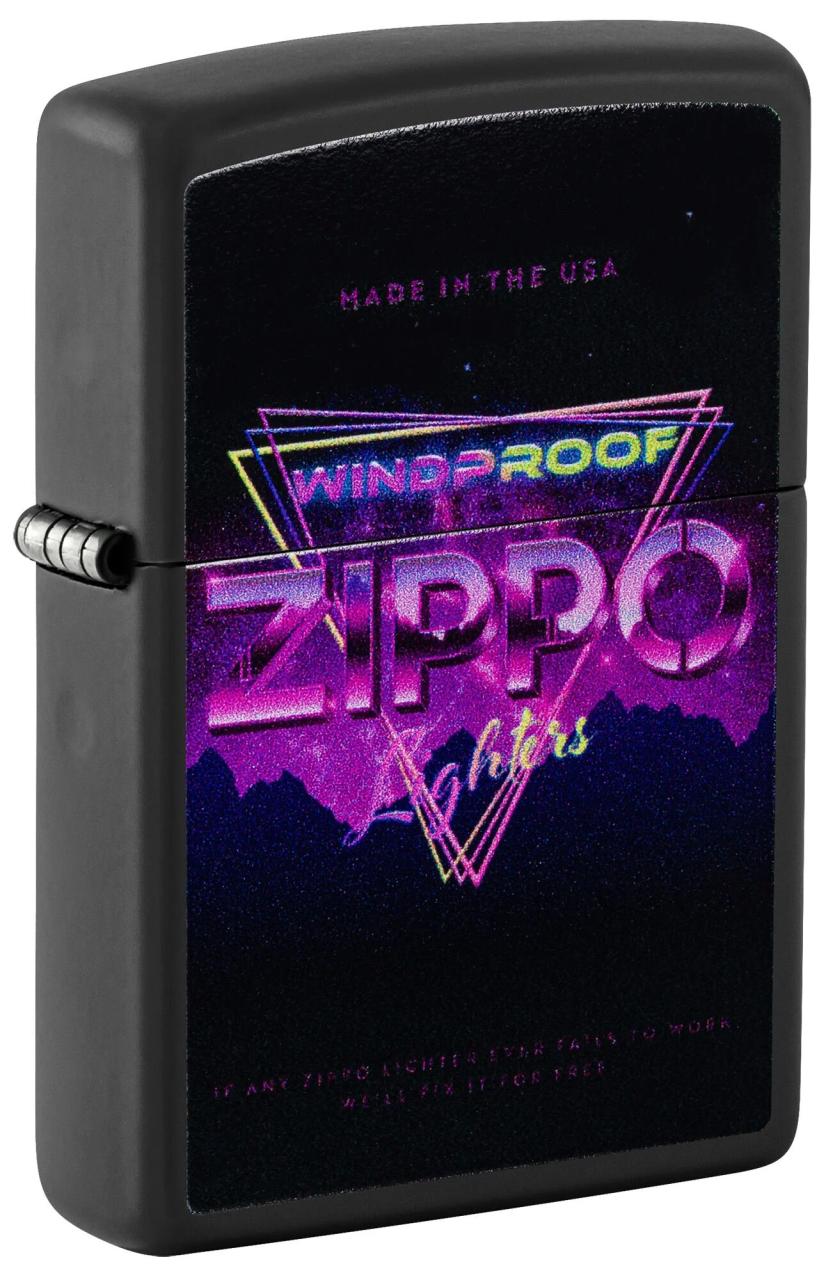 Зажигалка ZIPPO Sign Design с покрытием Black Matte ,46247