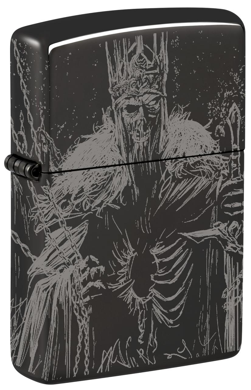 Зажигалка ZIPPO Skull King с покрытием High Polish Black ,46139