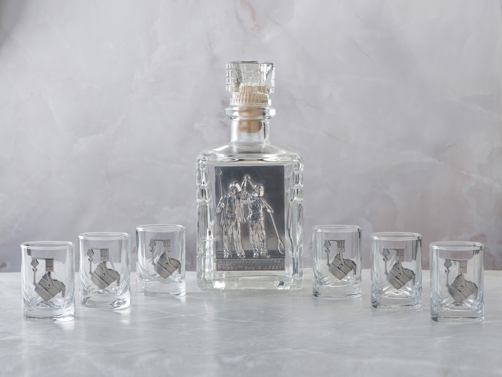 Набор со штофом МЕТАЛЛУРГИ