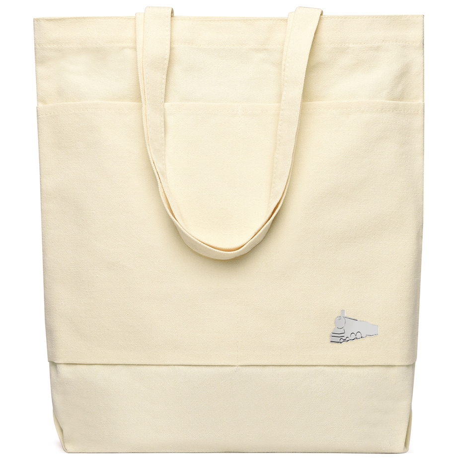 Сумка для покупок JETTA 325 г/м² с шильдом - фура, натуральный