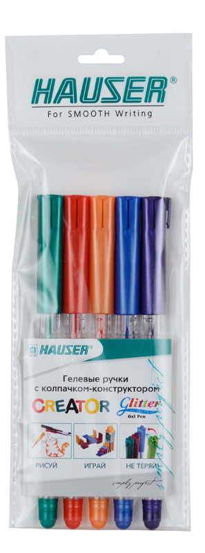 Набор: Гелевая ручка Hauser Creator Glitter Gel ,H6114SET-2