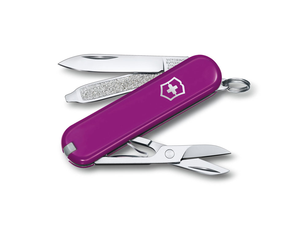 Нож-брелок VICTORINOX Classic SD Colors Mango Tango, 58 мм, 7 функций, оранжевый