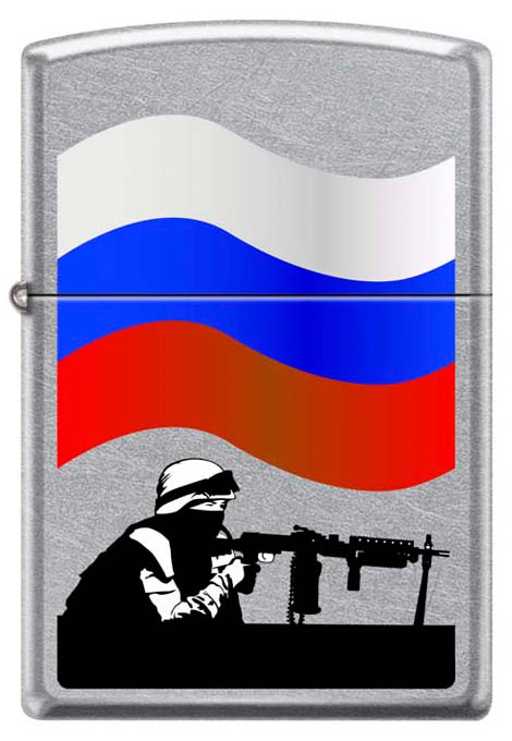 Зажигалка ZIPPO Защитник Отечества ,207 RUSSIAN SOLDIER