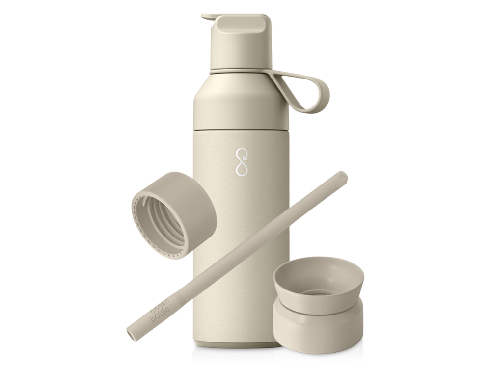 Подарочный набор Ocean Bottle 3-в-1 объемом 500 мл - Obsidian Black