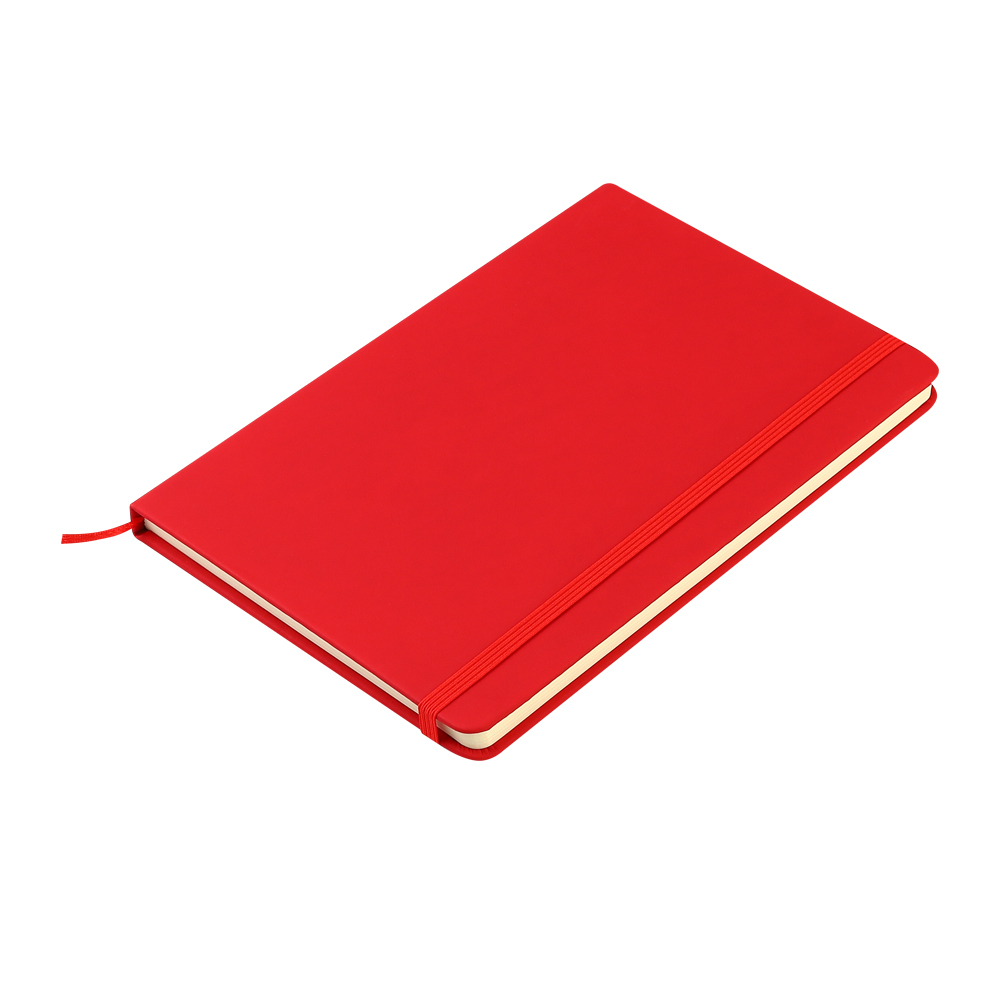 Блокнот A5 Monte с линованными страницами, красный