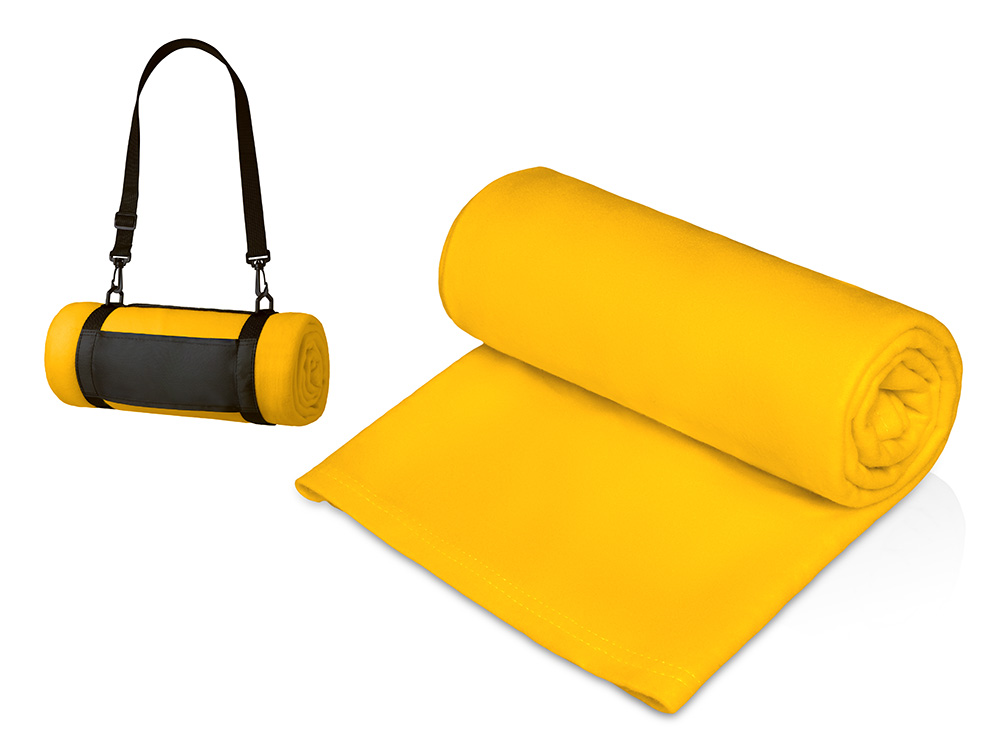 Плед Нежность с плечавым ремнем, светло-голубой