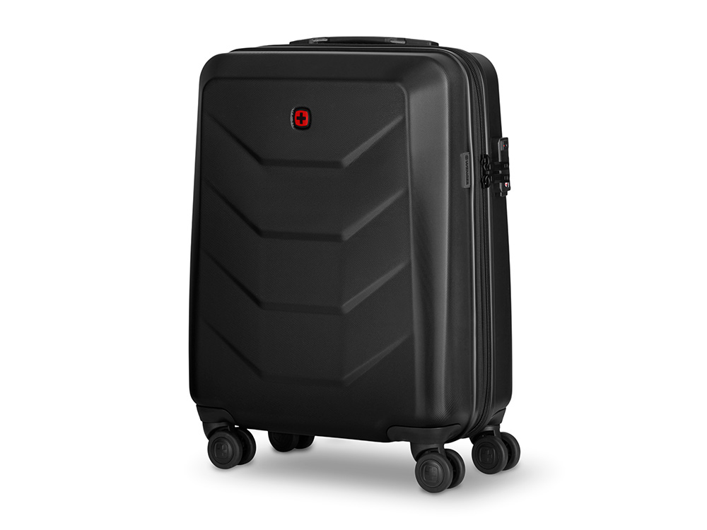 Чемодан WENGER Prymo, чёрный, большой, 52х76х30 см, 93 л, ABS+PC