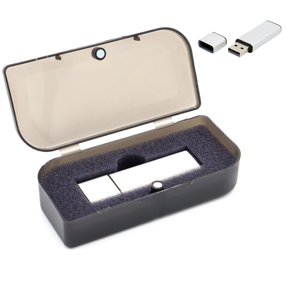 Флешка Loon 16 Гб в футляре, синяя