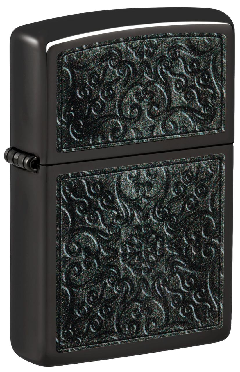 Зажигалка ZIPPO Pattern с покрытием High Polish Black ,48961