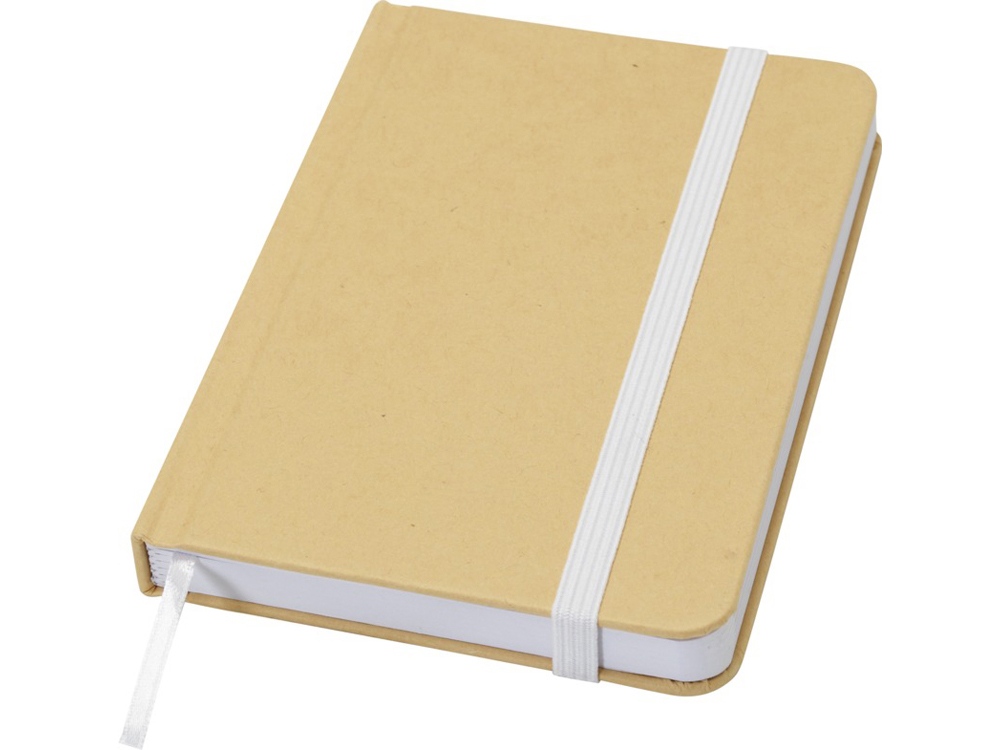 Reed блокнот формата А6 из переработанного материала в твердой обложке с простыми страницами - сплошной черный