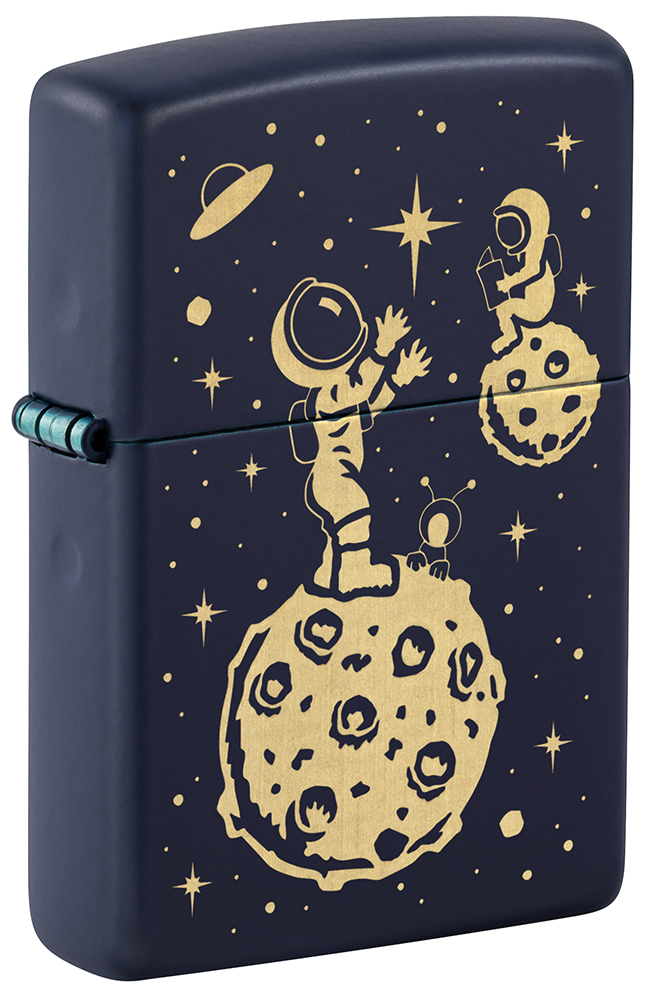 Зажигалка ZIPPO Lost in Space Design с покрытием Navy Matte ,46423