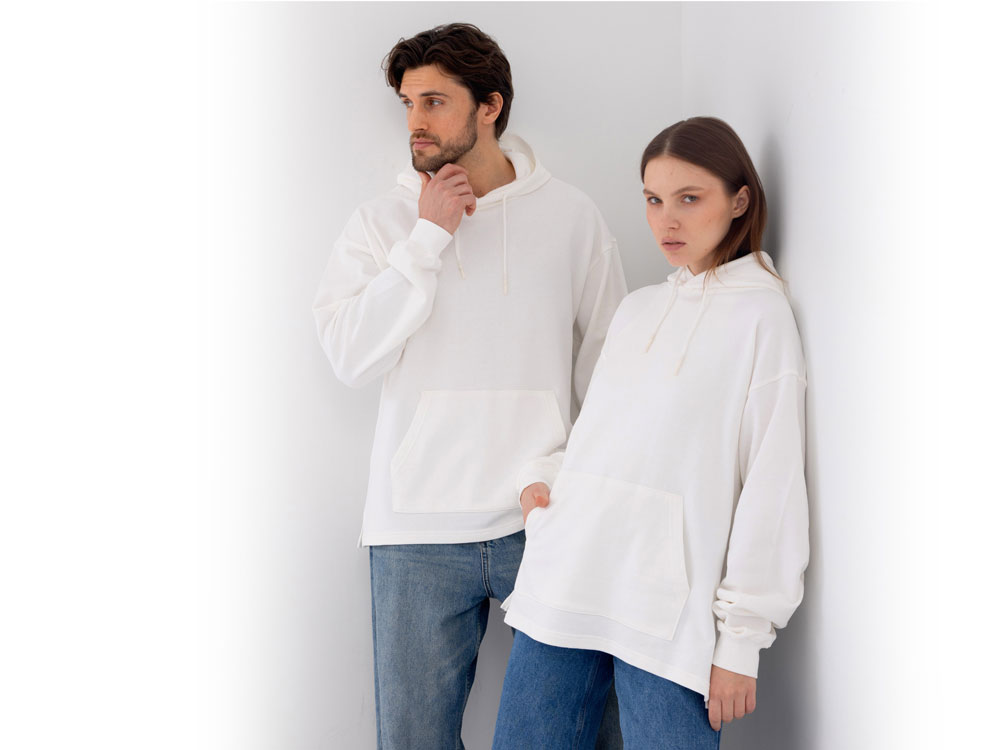 Худи оверсайз Alpha.01 унисекс, пыльный бирюзовый