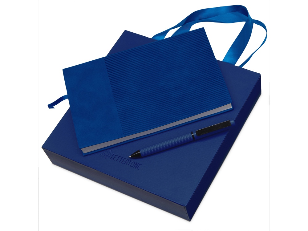 Набор блокнот в гибкой обложке А5 и металлическая шариковая ручка Nabokov, красный