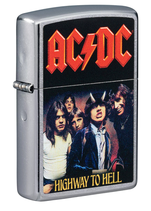 Зажигалка ZIPPO AC/DC® с покрытием Street Chrome™ ,49235