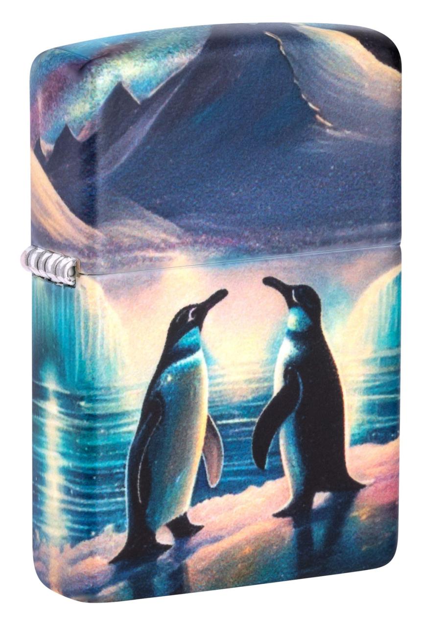 Зажигалка ZIPPO Penguin с покрытием Glow In The Dark Green ,46014