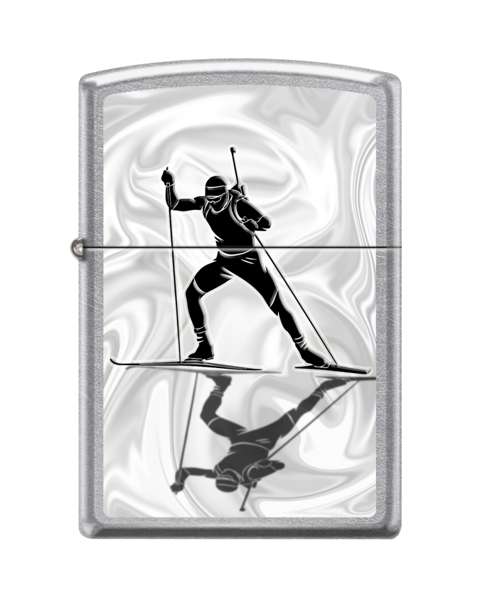 Зажигалка ZIPPO Биатлонист с покрытием Street Chrome™ ,207_biathlon