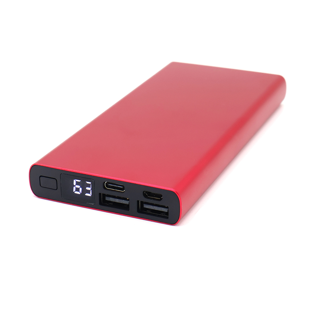 Внешний аккумулятор Höginn в металлическом корпусе, 10000mAh, синий