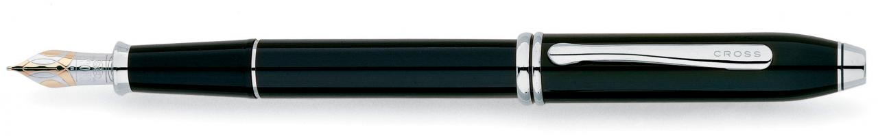 Перьевая ручка Cross Townsend. Цвет - черный ,AT0046-4FD