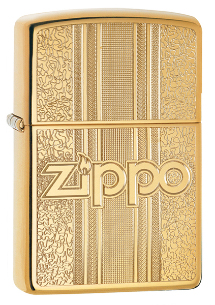 Зажигалка ZIPPO Pattern Design с покрытием High Polish Brass ,29677