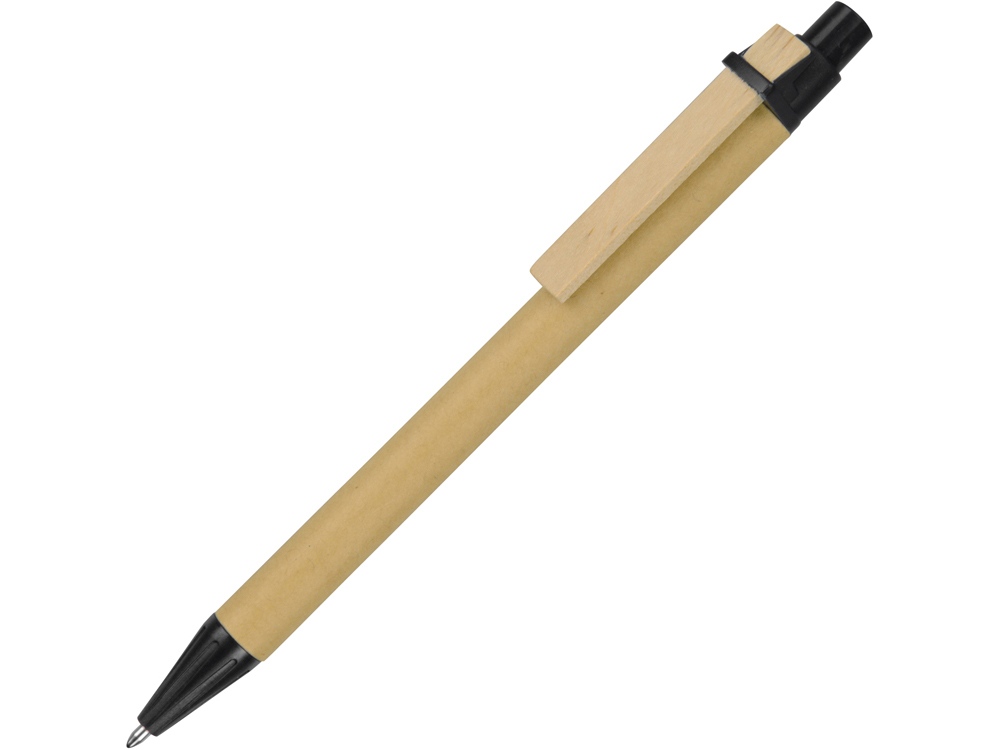 Ручка шариковая Salvador, натуральный/темно-синий, черные чернила