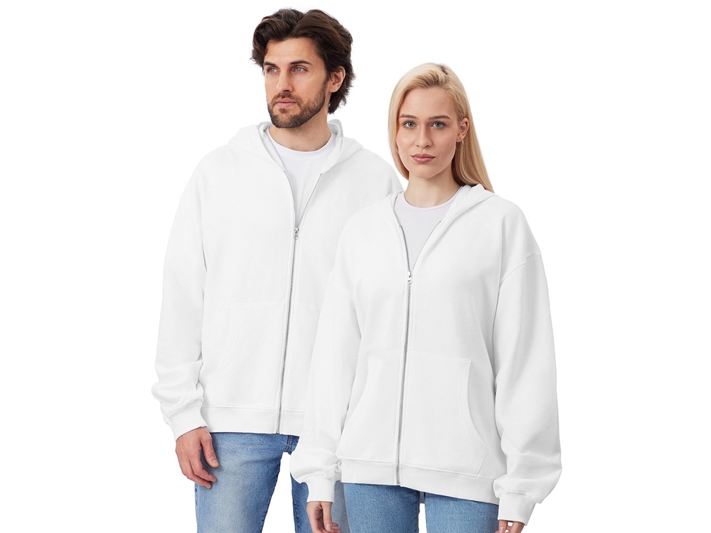 Толстовка оверсайз с капюшоном на молнии Monaco, темно-синий