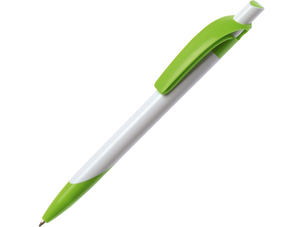 Ручка шариковая Тироль, белый/зеленый