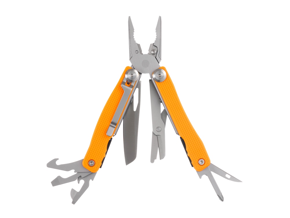 Мультитул Stinger, 106 мм, 15 функций, сталь, серебристый, в комплекте нейлоновый чехол