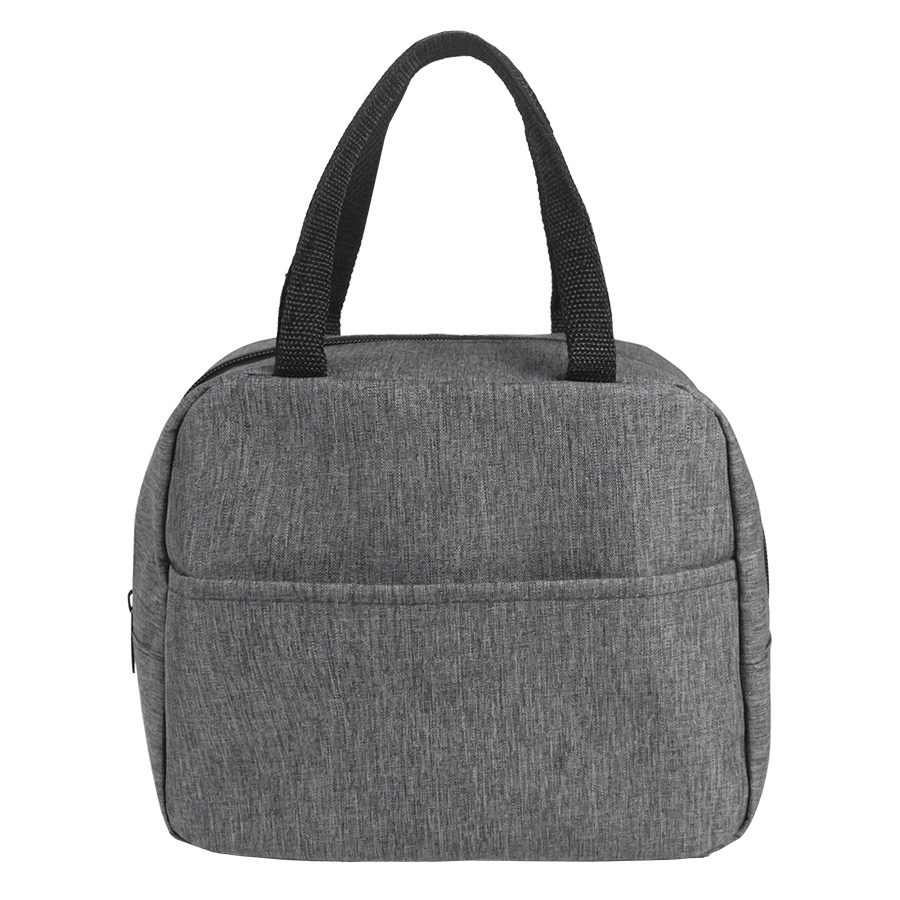 Термосумка EAT, серый меланж, 24 x 21 x 12 см, полиэстер 300D