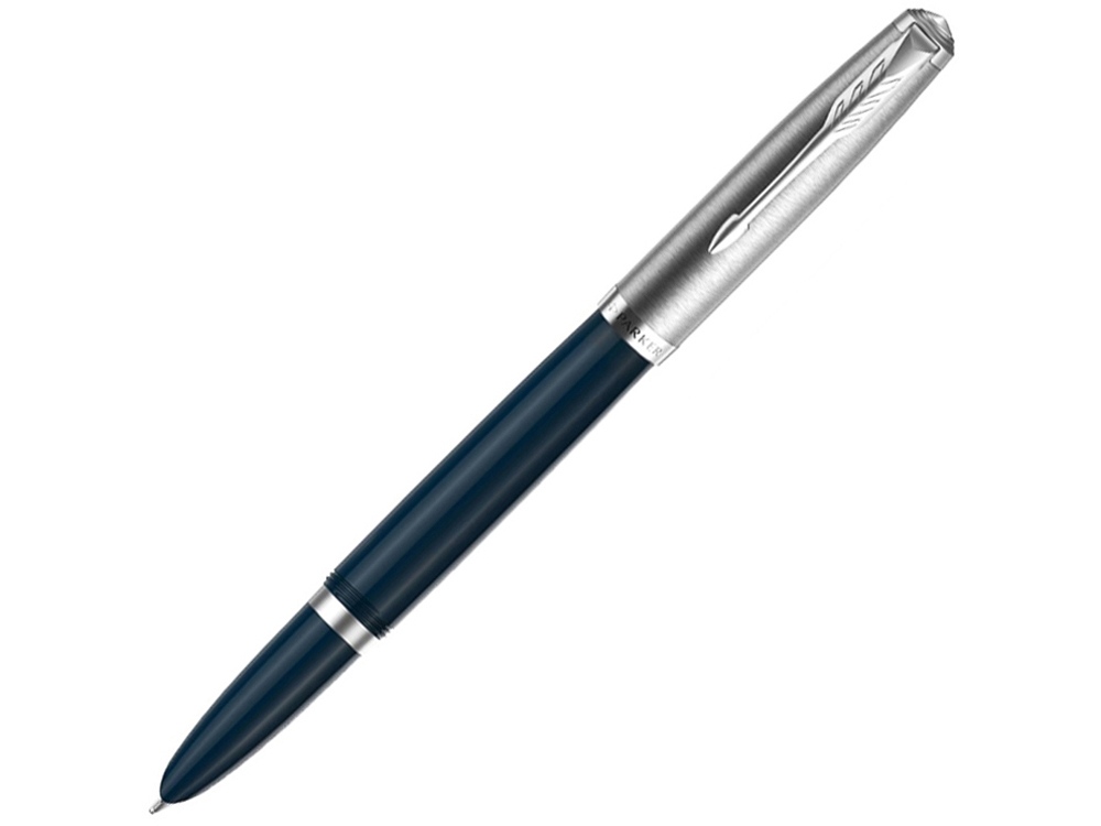 Перьевая ручка Parker 51 CORE TEAL BLUE CT, перо: F, цвет чернил: black, в подарочной упаковке.