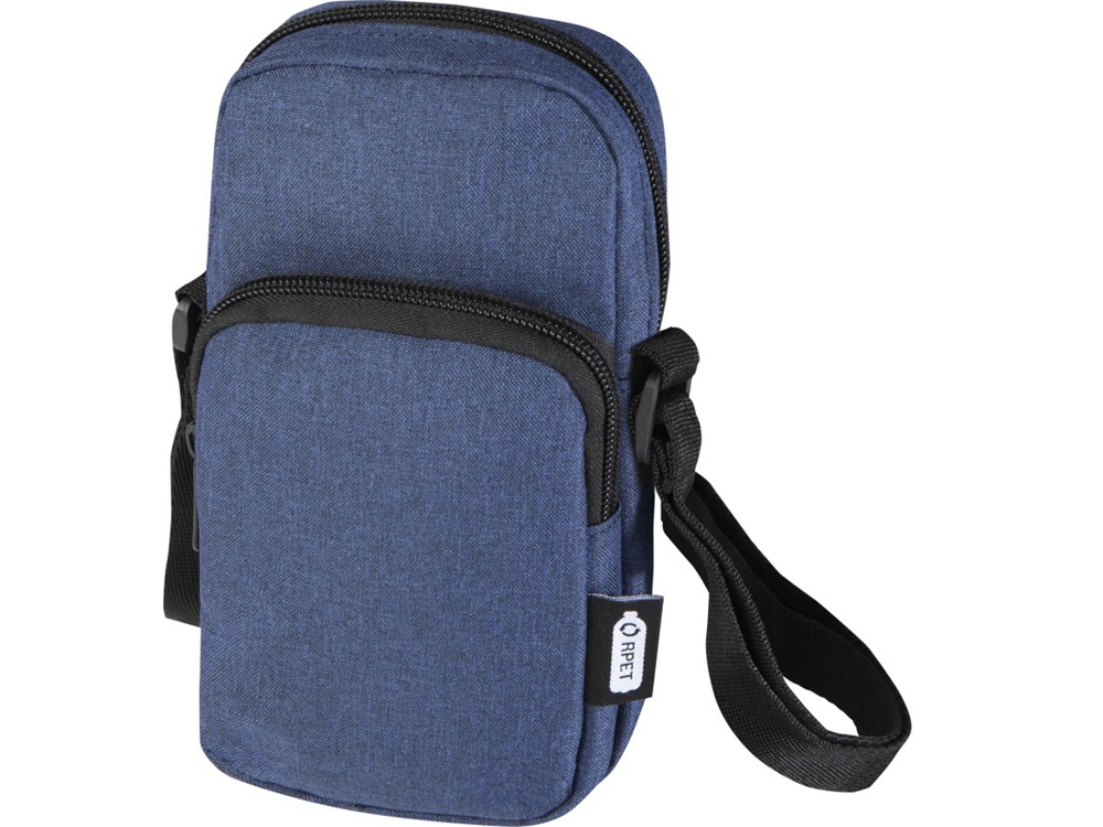 Сумка для телефона Ross из переработанного материала, древесный уголь