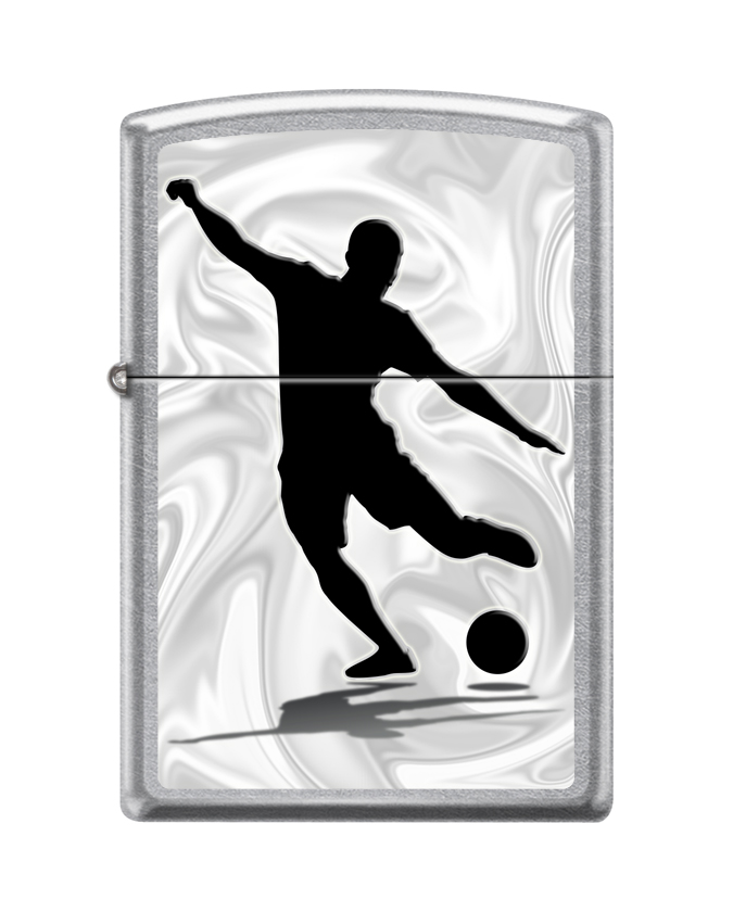 Зажигалка ZIPPO Футболист с покрытием Street Chrome™ ,207_football