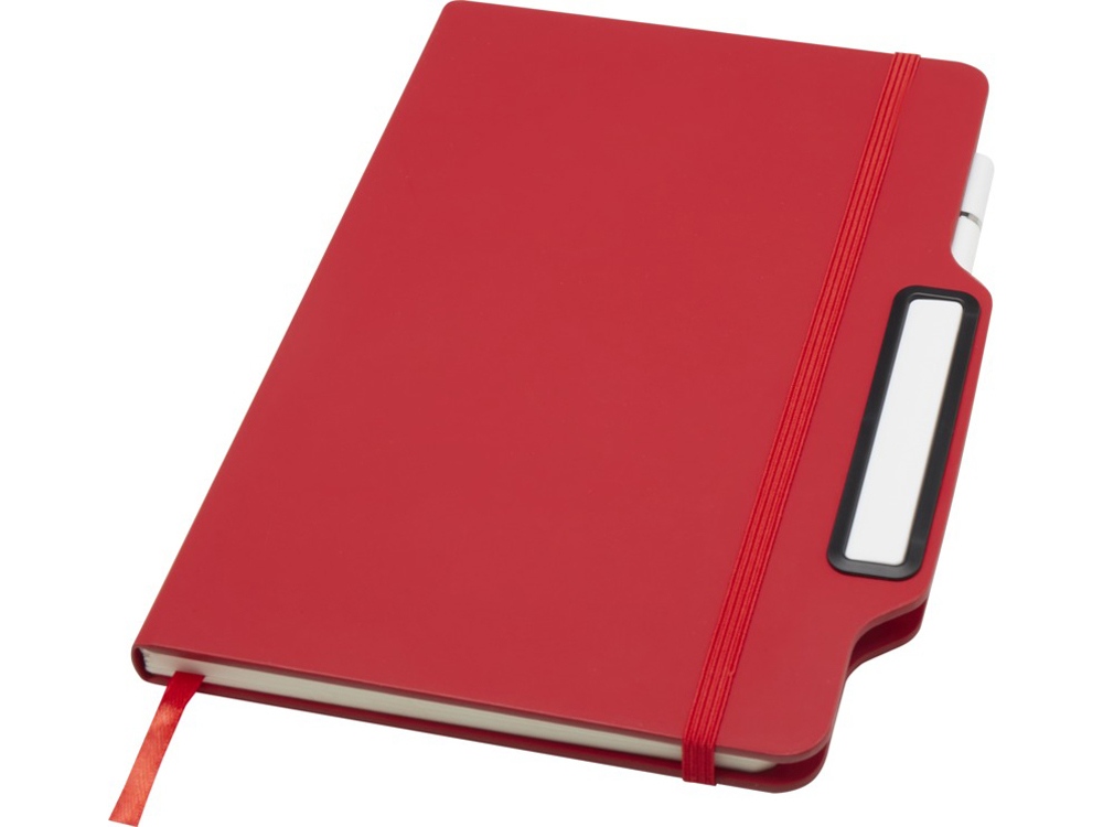 Nexus блокнот формата А5 в твердой обложке с ручкой и карандашом - сплошной черный