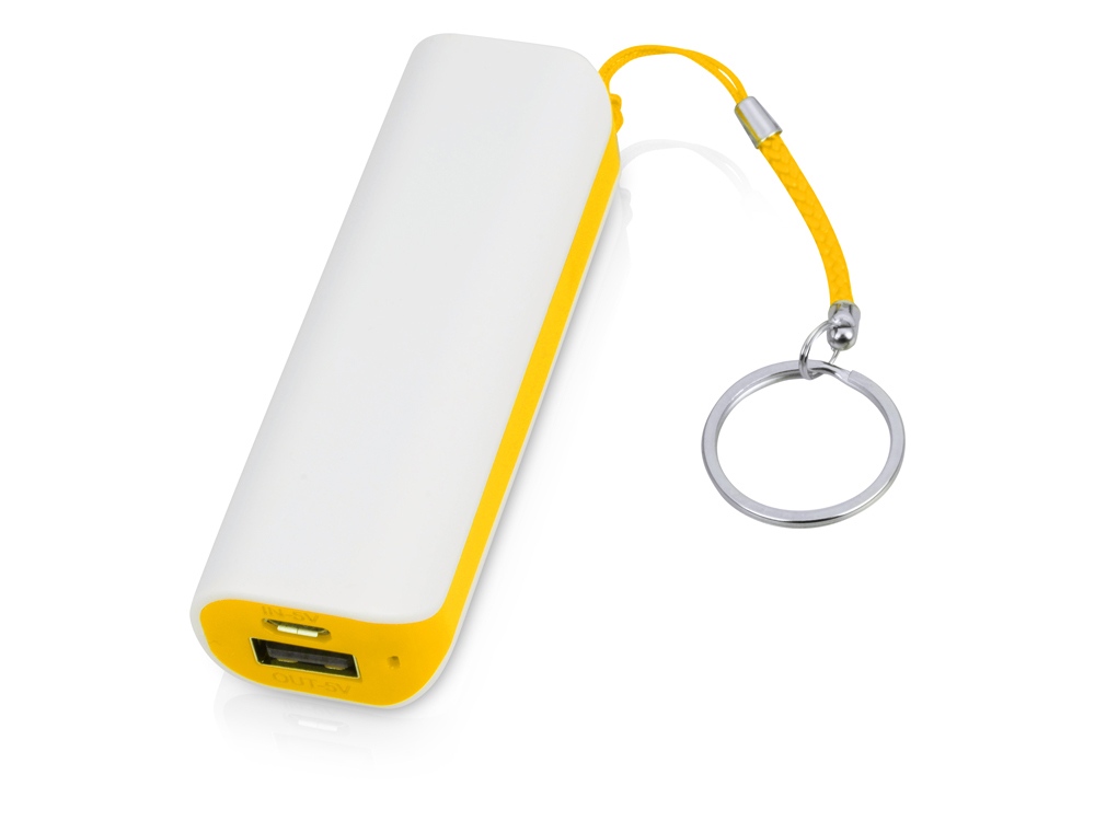 Портативное зарядное устройство (power bank) Basis, 2000 mAh, белый/фиолетовый