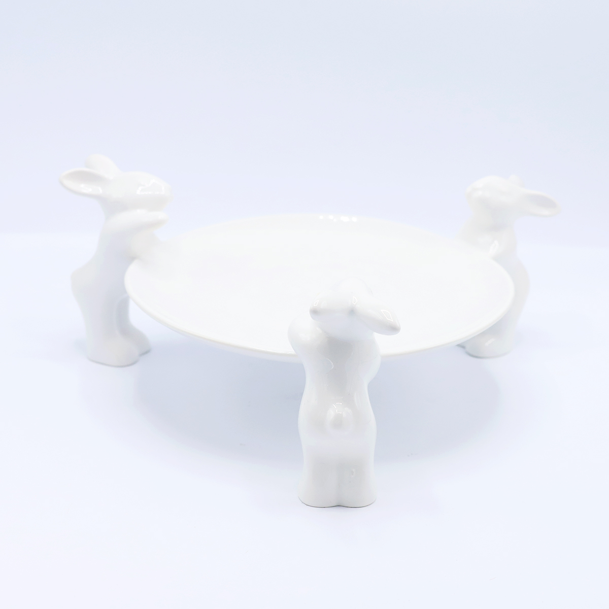 Тарелочка для сладостей &quot;Воришки&quot; (NEW), 23.5 см, Белый