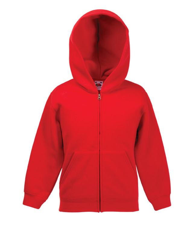 Толстовка детская на молнии с капюшоном Fruit of the Loom Kids Hooded Sweat Jacket