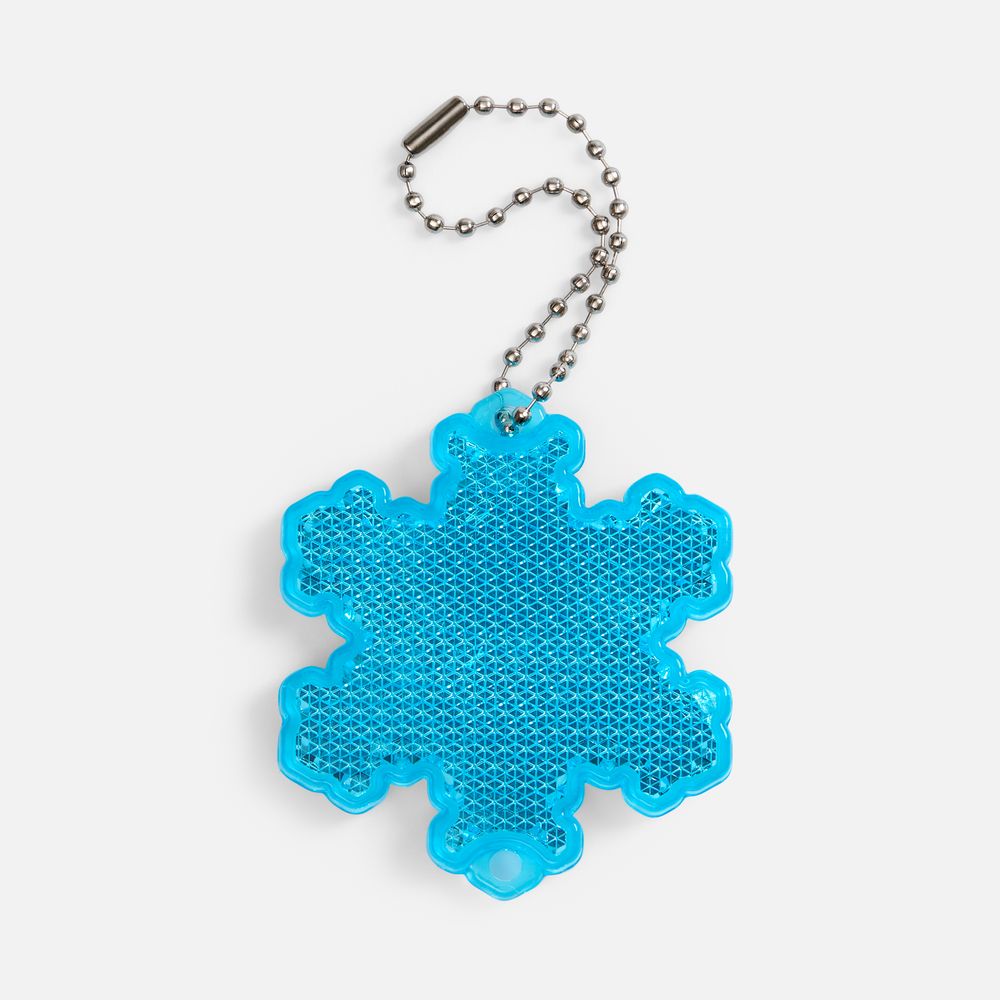 Пешеходный светоотражатель с цепочкой «Снежинка»