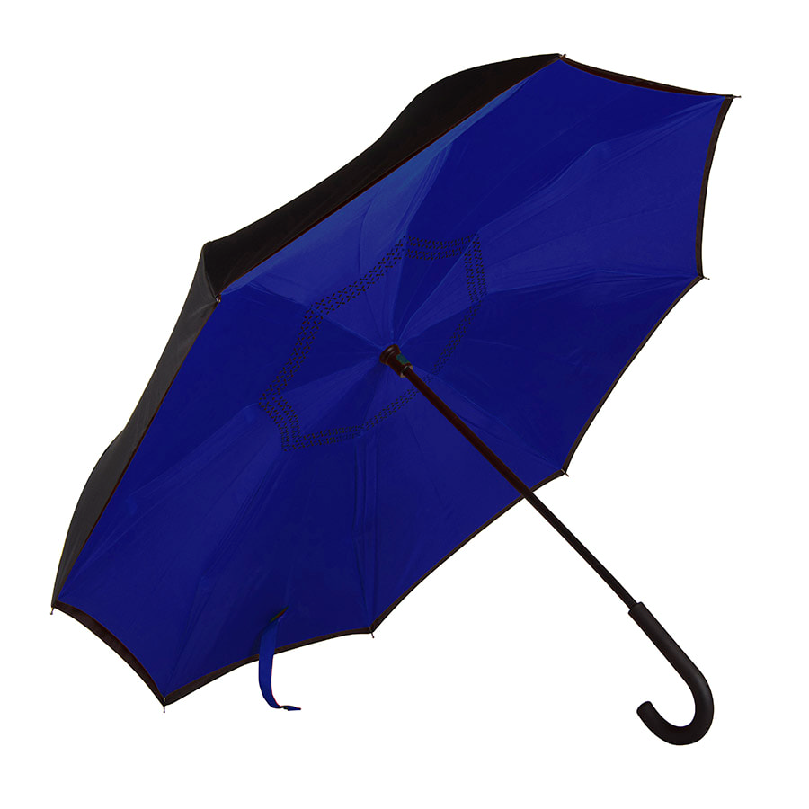 Зонт-трость наоборот ORIGINAL, пластиковая ручка, механический