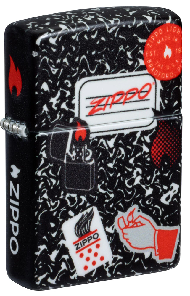 Зажигалка ZIPPO Notebook Design с покрытием 540 Matte ,46707