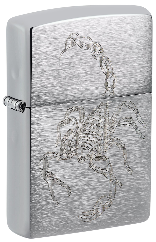 Зажигалка ZIPPO с покрытием Brushed Chrome ,48788