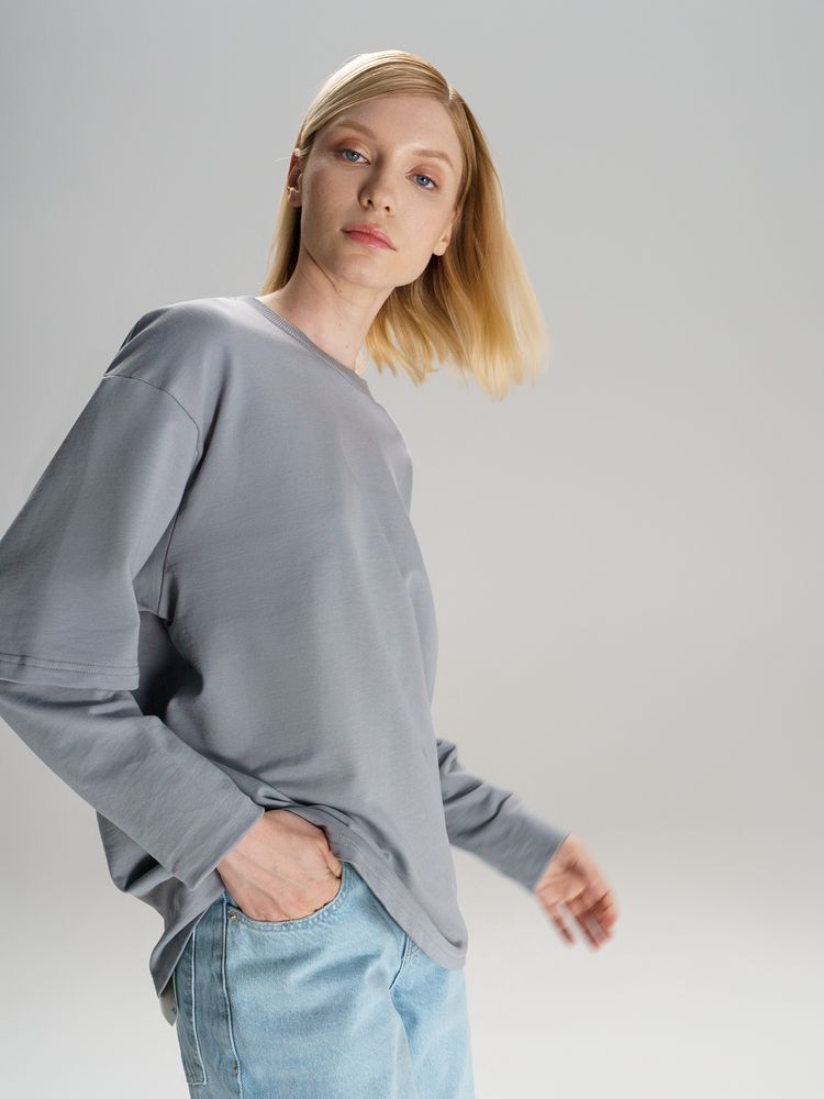 Футболка оверсайз с двойным рукавом Kosmos