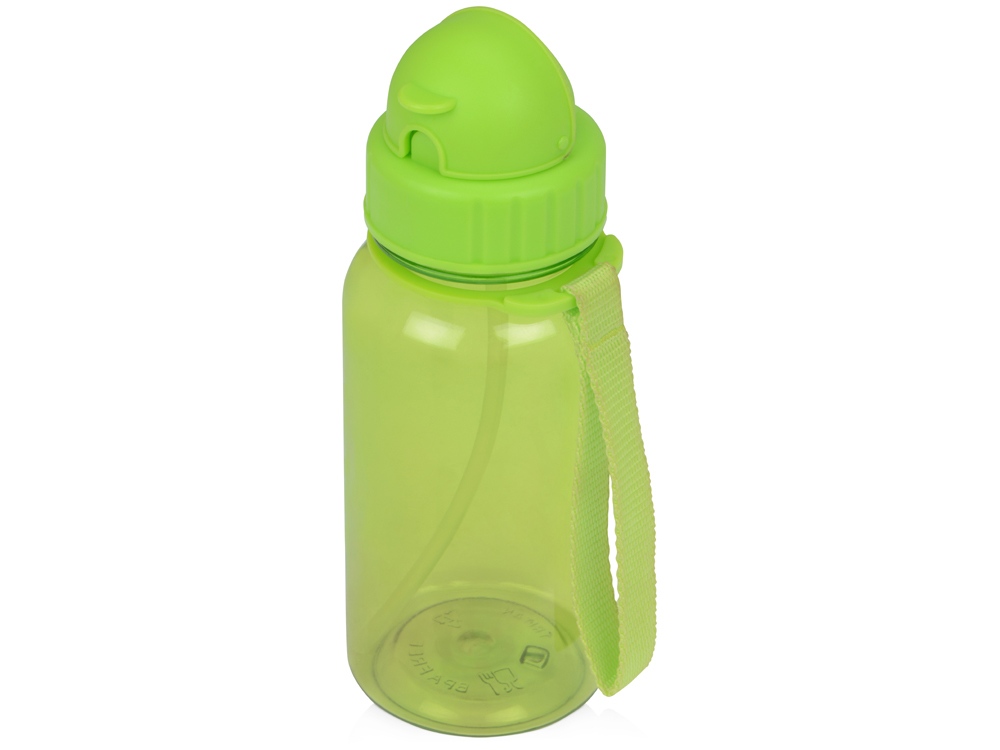 Бутылка для воды со складной соломинкой Kidz 500 мл, оранжевый